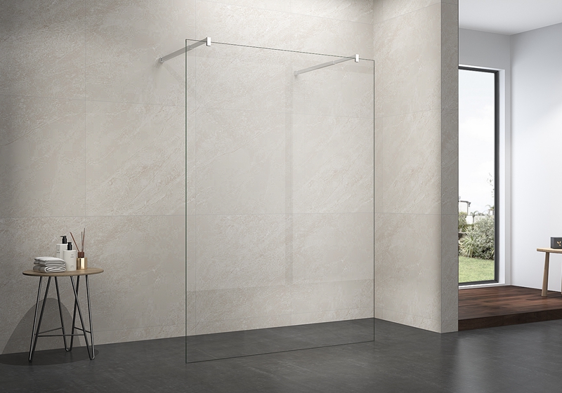 Vách tắm EX-105 6/8/10mm kèm 2 thanh đỡ inox bóng