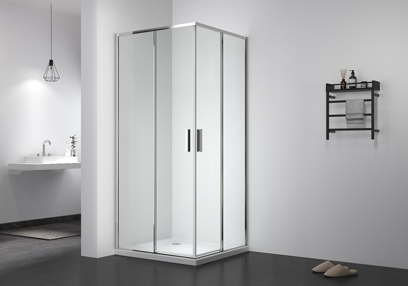 EX-507 Vách tắm mỏng trượt 5/6 mm không có ray đáy